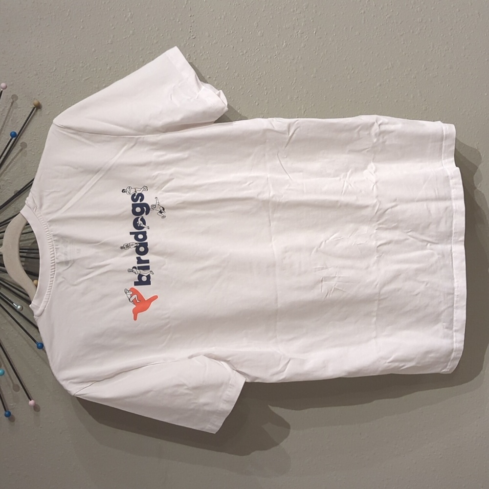 Birddogs Athletic Playground Tee White Spell out Fun Men's Medium - Picture 7 of 8
